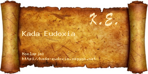 Kada Eudoxia névjegykártya